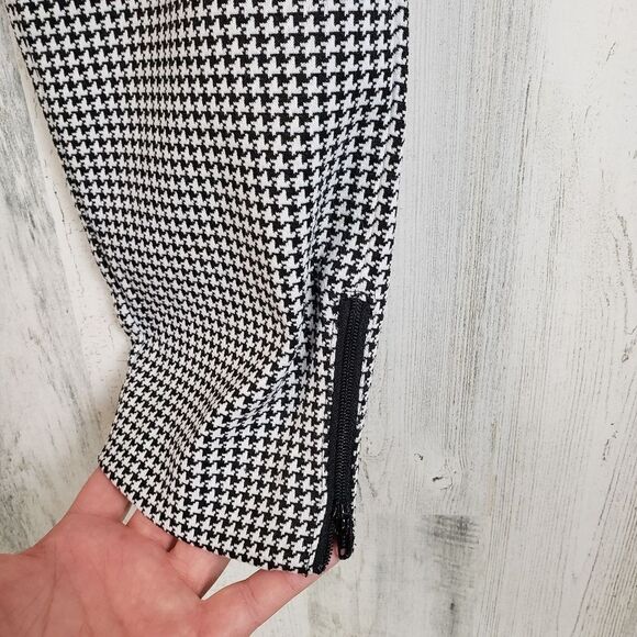 Van Heusen Houndstooth Ankle Zip Pants Sz 4 - Picture 2 of 7